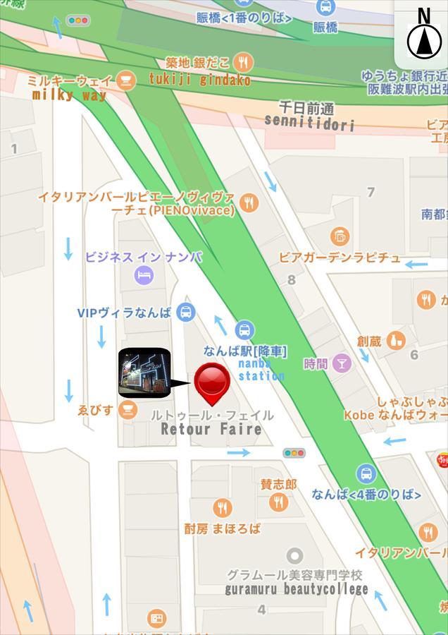 ルトゥール難波 Retournanba 男塾ホテルグループ (Adults Only) Osaka Exterior photo